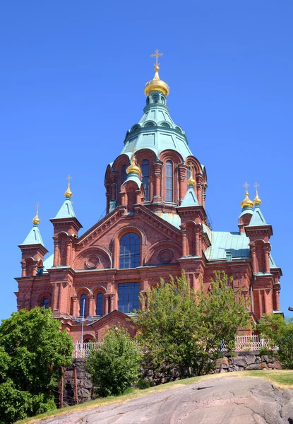 Uspenski Russian Orthodox Church. Helsinki, Finland — Stock Photo, Image