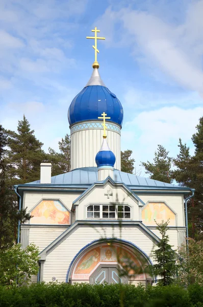 Русская православная церковь Святого Иоанна Крестителя в Москве. Таллинн, Эстония — стоковое фото