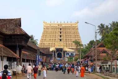 Sree Padmanabhaswamy Temple. Thiruvananthapuram (Trivandrum), Kerala, India clipart