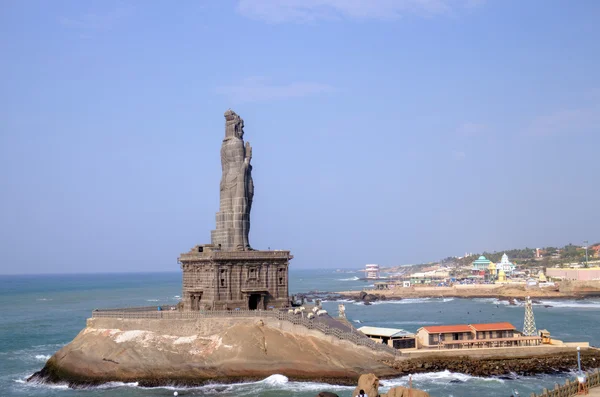 Estátua de Thiruvalluvar. Kanyakumari, Tamilnadu, Índia . — Fotografia de Stock