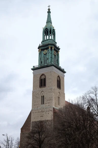 Церковь Святой Марии (Мариенкирхе). Берлин, Германия — стоковое фото