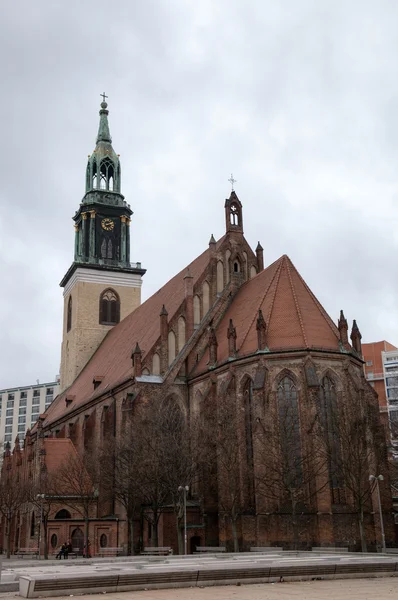 Церковь Святой Марии (Мариенкирхе). Берлин, Германия — стоковое фото
