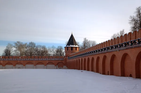 Mury twierdzy Kremla. Tula, Federacja Rosyjska — Zdjęcie stockowe