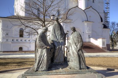 Trinity heykel varsayım cathedral yakınındaki. Yaroslavl, Rusya Federasyonu