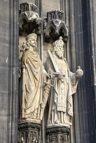 Éléments de décoration. cathédrale de Cologne, Allemagne — Photo