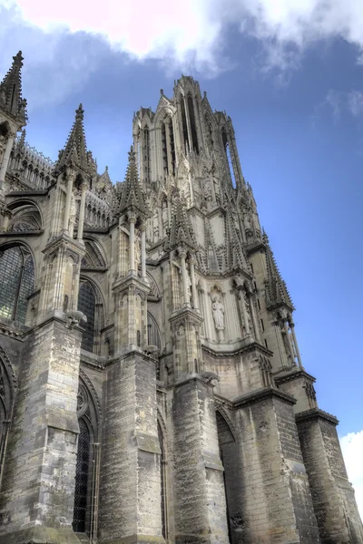 Katedral Notre-Dame de Reims. Reims, Perancis — Stok Foto