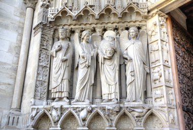 notre dame de paris Kilisesi. Dekorasyon elemanları. Paris, Fransa