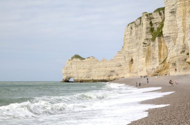 Beyaz kayalıklar, etretat. Fransa