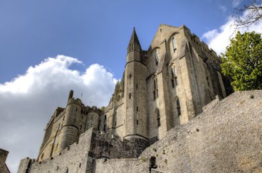 Abbey mont saint michel, normandy, Fransa