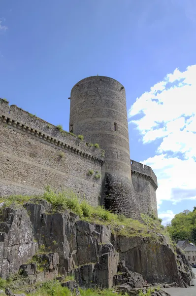 Middeleeuws kasteel. Fougeres, Frankrijk — Stockfoto
