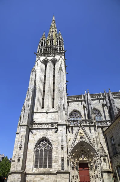Katedralen i quimper. Frankrike — Stockfoto