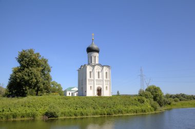 Church of the Intercession on the Nerl. Bogolyubovo, Vladimir region, Golden Ring of Russia clipart