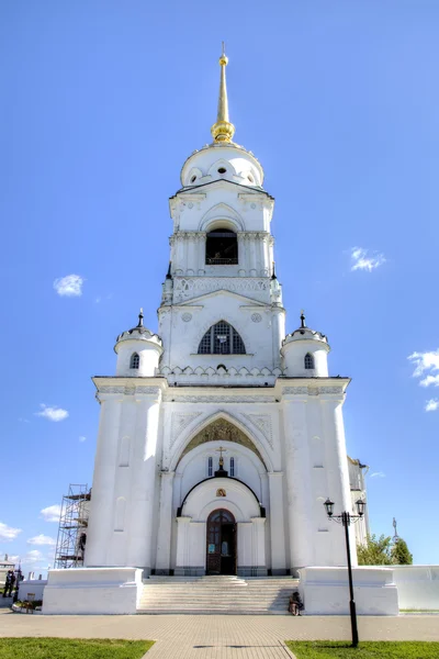 De kathedraal van de veronderstelling. Vladimir, gouden ring van Rusland. — Stockfoto