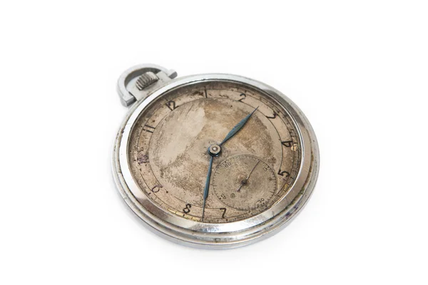 Steel pocket watch — Stock Photo, Image