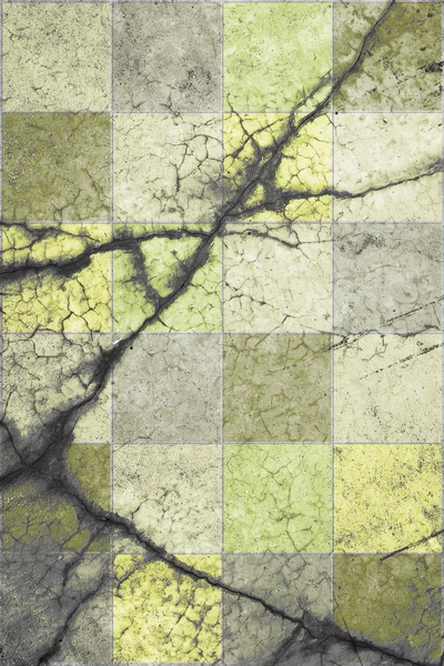 Grunge background of cracked concrete tiles