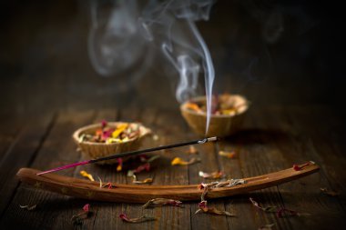 Incense stick. Aromatherapy clipart
