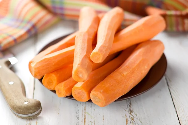 Zanahorias peladas — Foto de Stock