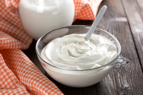 Sour cream — Stock Photo, Image