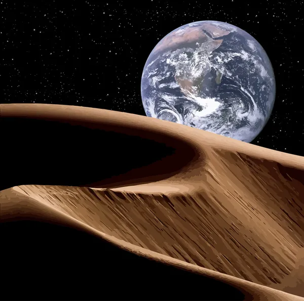 Земля в космосе — стоковый вектор