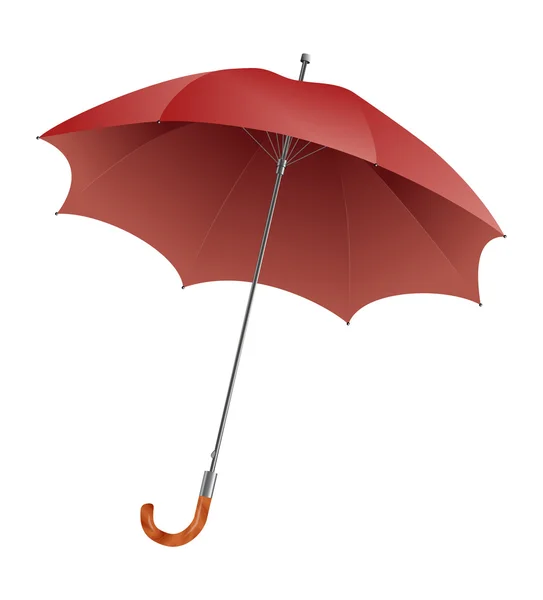 Roter Regenschirm — Stockvektor