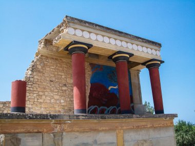 Knossos Sarayı'nda crete, Yunanistan