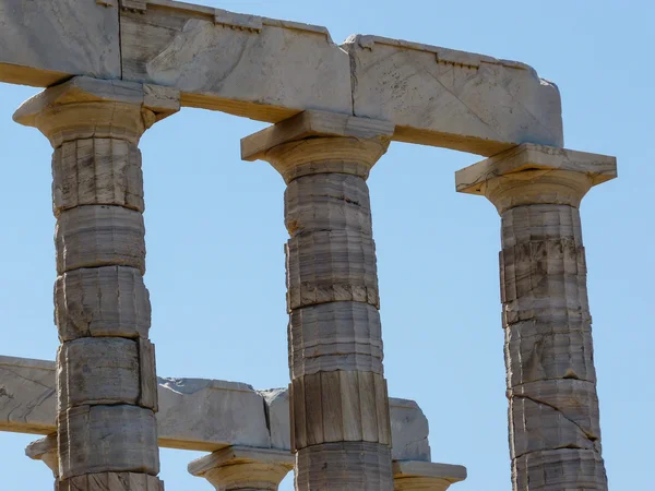 Templo de Poseidón Neptuno en Sounio Grecia — Foto de Stock