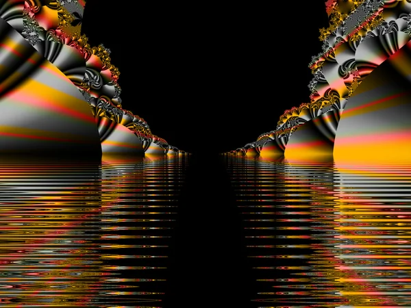 Abstarct αυγά θάλασσα fractal φόντο — Φωτογραφία Αρχείου