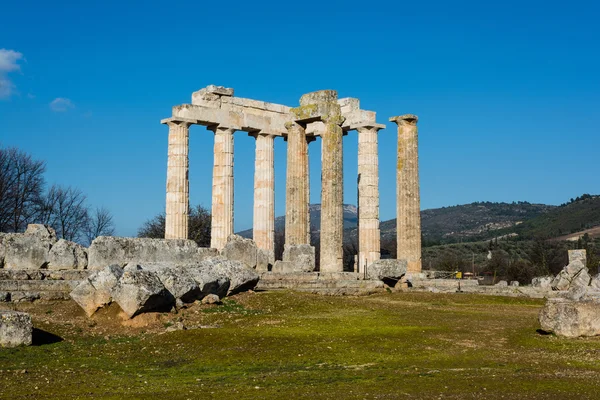 Αρχαία ναός του Δία στη Νεμέα το — Φωτογραφία Αρχείου