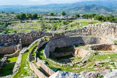 Mycenae, archaeological place in Greece clipart