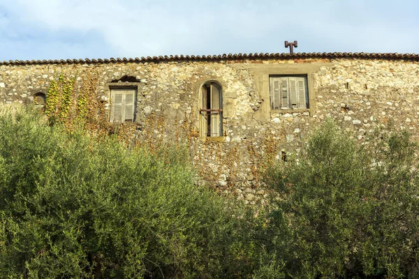 Edificio Casco Antiguo Kardamyli Región Messiniaki Mani Sur Pelonnese Grecia —  Fotos de Stock