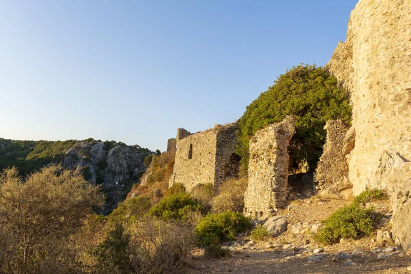 Pohled Benátský Hrad Palaiochora Ostrově Kythira Řecku — Stock fotografie