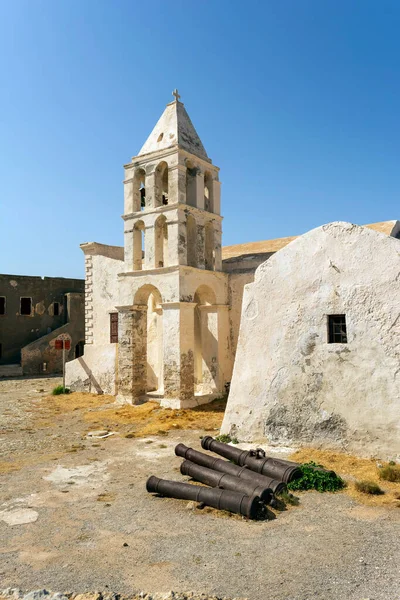 Panagia Myrtidiotissa Antigua Iglesia Ortodoxa Griega Medieval Isla Chora Kythira — Foto de Stock