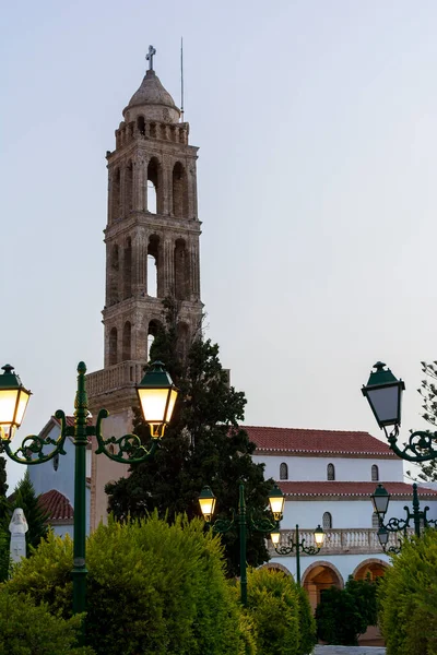 Buitenaanzicht Van Panagia Myrtidiotissa Klooster Spiritueel Centrum Van Kythira Tempel — Stockfoto