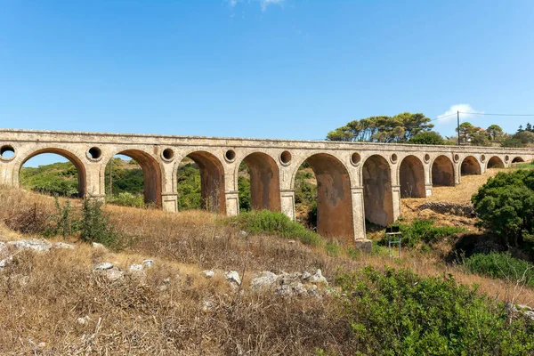 Puente Piedra Katouni Citira Grecia — Foto de Stock