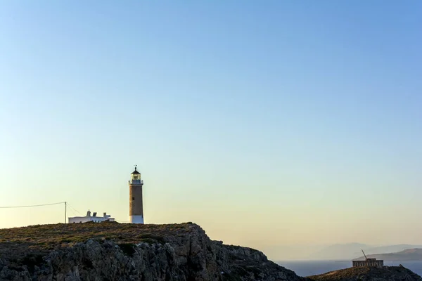Faro Extremo Norte Isla Citira Grecia —  Fotos de Stock