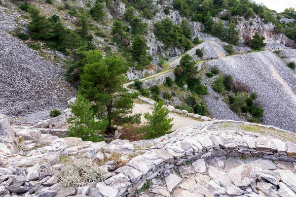 Part Abandoned Penteli Marble Quarry Attika Greece Penteli Mountain North — Stock Photo, Image