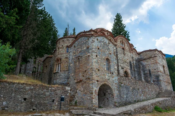 Kostel Mystrasu Mystras Nebo Mistras Opevněné Město Laconii Peloponés Řecko — Stock fotografie