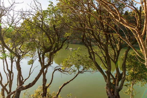 Vista Panorâmica Lago Beletsi Bela Natureza Que Rodeia Lago Ele — Fotografia de Stock