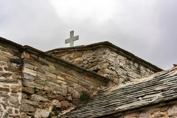 Atina Yunanistan Kuzeyindeki Bir Dağ Olan Penteli Deki Ortodoks Manastırı — Stok fotoğraf