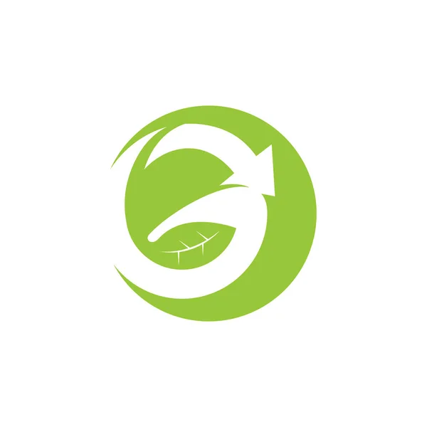 Буква Leaf Натуральные Логотипы Буква Зеленый Лист Зеленый Элемент Логотипа — стоковый вектор