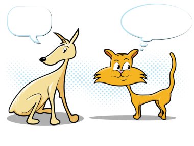 köpek ve kedi çizgi filmi