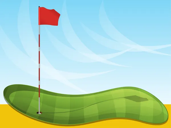 Bandera de Golf Fondo — Vector de stock