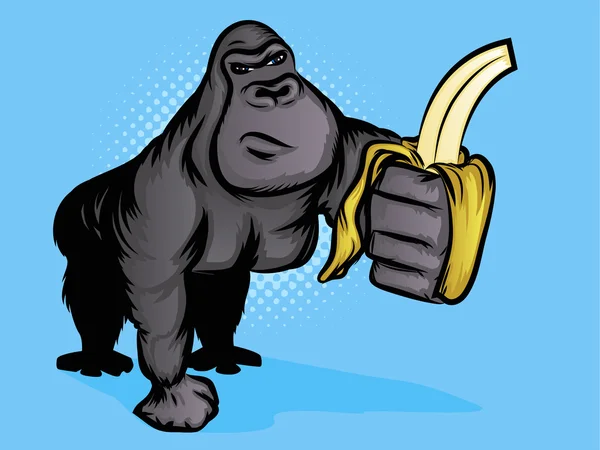 Monkey illustration — Stock vektor