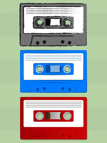 Cassette Tapes — Stock Vector
