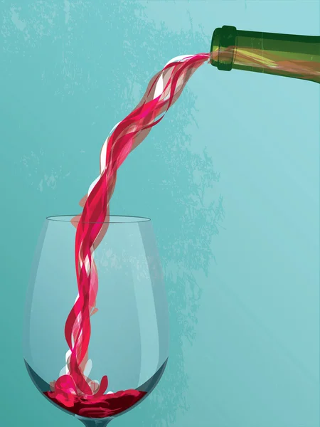 Coulée de vin — Image vectorielle