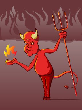 Şeytan cehennem karikatür
