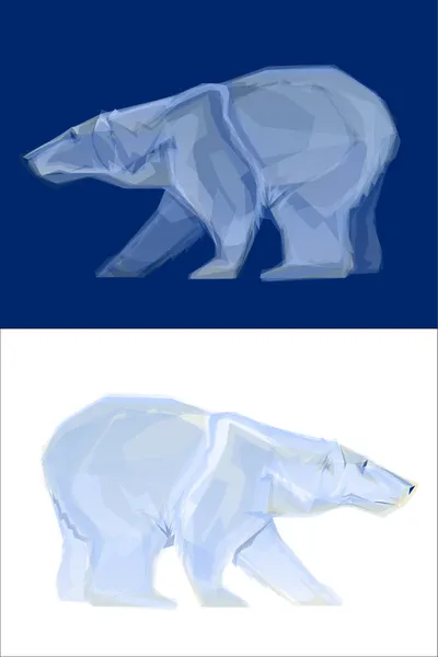 Oso polar — Vector de stock