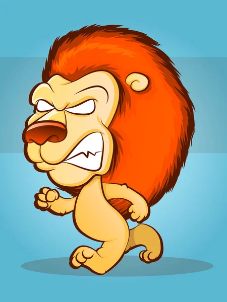 ライオン漫画 — ストックベクタ