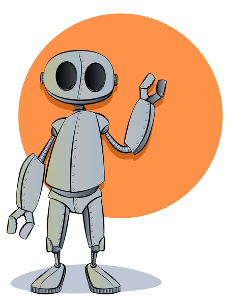 Rostig robot illustration — Stock vektor