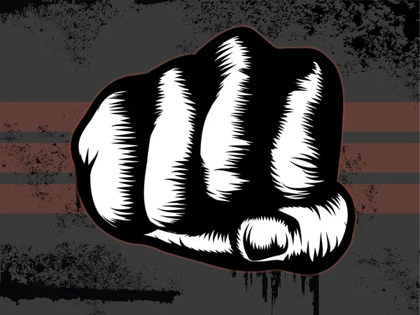 Гранж Fist Punch — стоковий вектор